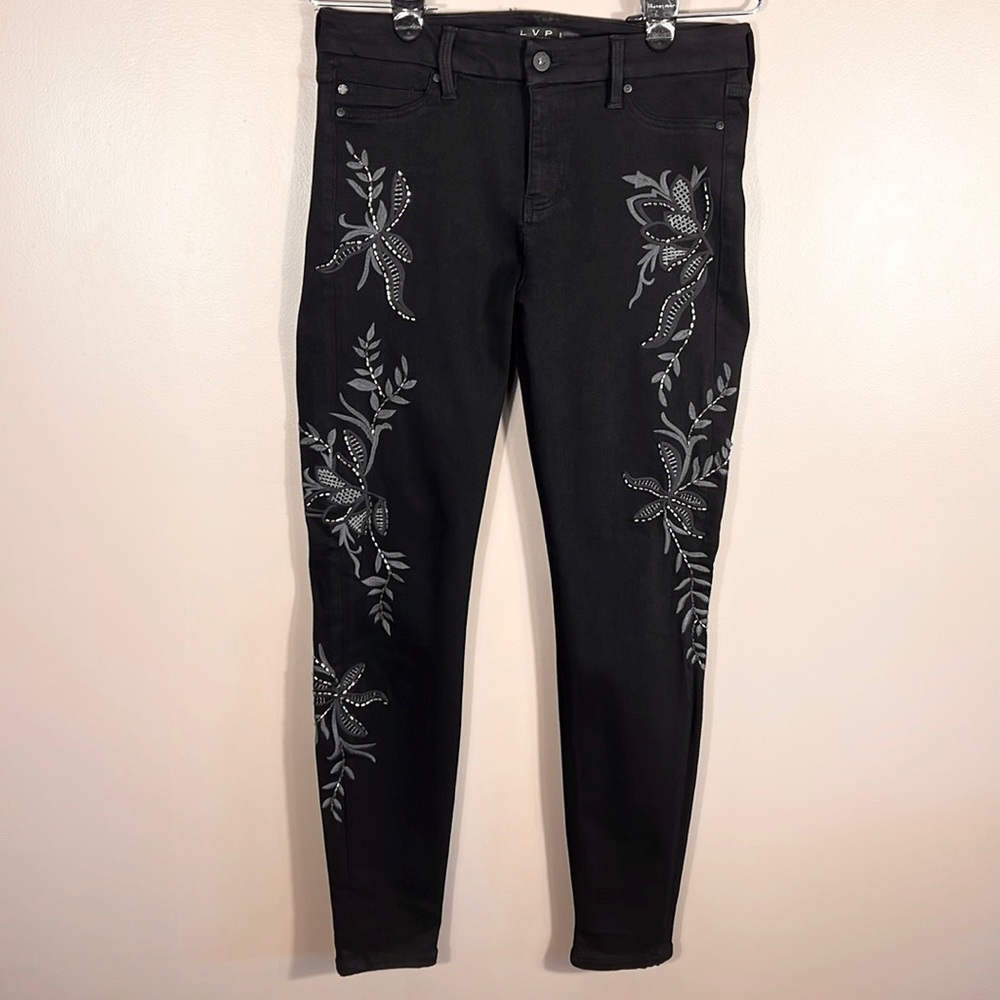 Liverpool Embroidered Skinny Jeans - Picture 2 of 8